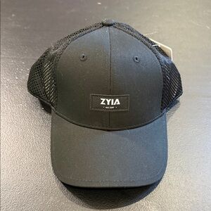 ZYIA Black Mesh SnapBack Cap 1066 NWT